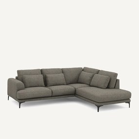 Rechtse hoekbank met leuning in tweed, Marsile