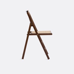 Opvouwbare stoel van beukenhout en riet, Rivia