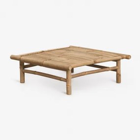 Vierkante Bamboe Tuintafel 75x75 Cm Isendra Bamboe - Sklum