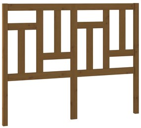 vidaXL Hoofdbord 205,5x4x100 cm massief grenenhout honingbruin