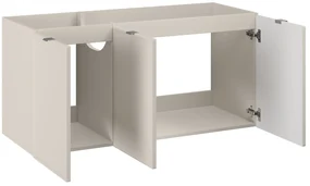 Comad Bella Cashmere onderkast met 3 deuren 120x45cm taupe