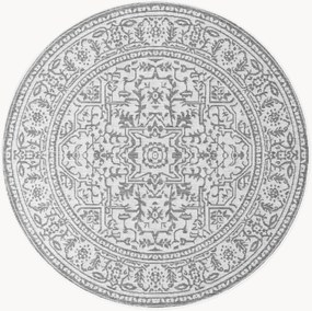 Rond in- & outdoor laagpolig vloerkleed Duet Kona, omkeerbaar
