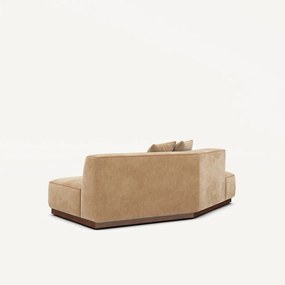 Halve bank links in stonewashed fluweel, JACOPO