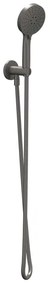 IVY Glijstangset - met handdouche - verstelbaar - 3 standen - doucheslang 150cm - Geborsteld metal black PVD 6901146