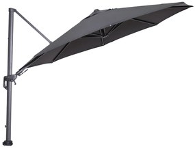Garden Impressions Hawaii zweefparasol Ø350 cm - frame carbon black - doek donker grijs