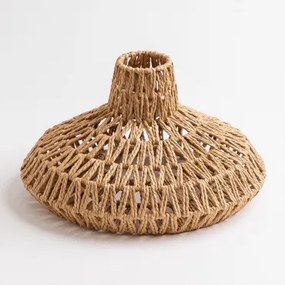 Lampenkap Van Gevlochten Papier En Ijzer Maslany Natuurlijk - Sklum