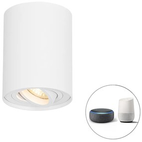 Smart plafondSpot / Opbouwspot / Plafondspot wit verstelbaar incl. Wifi GU10 - Rondoo up Modern GU10 Binnenverlichting Lamp
