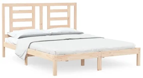vidaXL Bedframe massief grenenhout 150x200 cm 5FT King Size