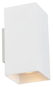 Design wandlamp wit vierkant - Sab Design GU10 Binnenverlichting Lamp