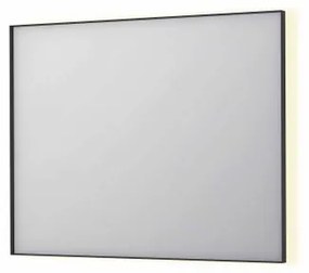 INK SP32 spiegel - 100x4x80cm rechthoek in stalen kader incl indir LED - verwarming - color changing - dimbaar en schakelaar - mat zwart 8410060