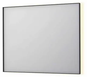 INK SP32 spiegel - 100x4x80cm rechthoek in stalen kader incl indir LED - verwarming - color changing - dimbaar en schakelaar - mat zwart 8410060