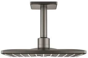 GROHE Rainshower SmartActive 310 Cube Hoofddouche - 31x31cm - 2 straalsoorten - plafondarm 14.2cm - geborsteld hard graphite 26481al0