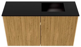 Mondiaz Joya 70cm toiletmeubel oak met wastafel faye rechts 1 kraangat urban