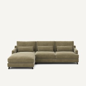 Linnen fluwelen hoekbank, ALWINE