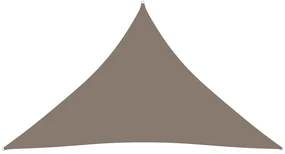 vidaXL Zonnescherm driehoekig 4x5x5 m oxford stof taupe