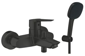 Grohe Start Badmengkraan - omstel - HOH 15cm - met handdoucheset - matte black (zwart) SW924868 / SW1126812