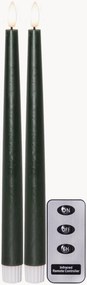 LED steekkaarsen Flame Slim met timerfunctie & afstandsbediening, 2-delig