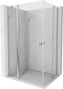 Mexen Mist Duo draaibare douchecabine 115 x 70 cm, transparant, chroom - 8A4-115-070-01-00