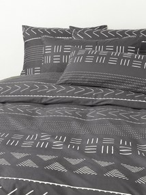 Perkal katoenen dekbedovertrek Kohana met boho patroon