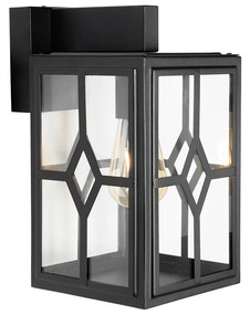 Klassieke buiten wandlamp zwart IP44 - Dover