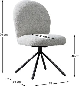 Beige Eetkamerstoel Ronde Vormen