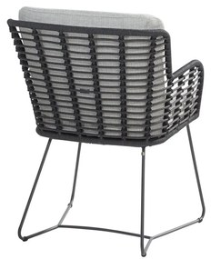 4 Seasons Outdoor Fabrice lounge dining stoel - donker grijs
