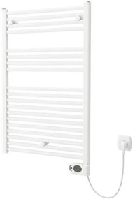 Plieger Elba Electrical Elektrische Designradiator - 94.2x50cm - met thermostaat - 500w - wit 1550006