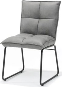 Eetkamerstoel - Soft - lederlook Missouri Grijs