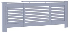 vidaXL Radiatorombouw 205 cm MDF grijs