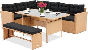 Latina Garden Point beige technorattan tuinmeubelen