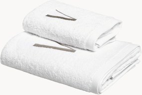 Katoenen handdoekenset Monogram van A tot Z, 2-delig