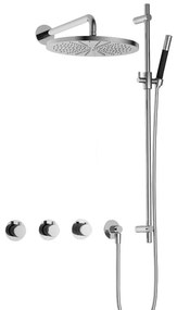 Hotbath Cobber IBS70 inbouwdouche met 30cm hoofddouche en glijstang chroom