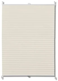 vidaXL Plissé rolgordijn 70x100cm creme