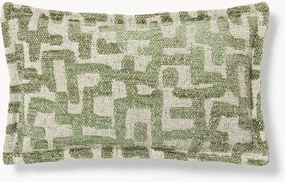 Viscose kussen Contia met ingeweven jacquard patroon