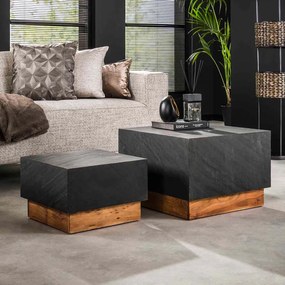 Leisteen Salontafel Set Van 2