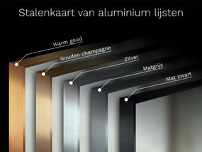 LED-spiegel in lijst voor de badkamer M1