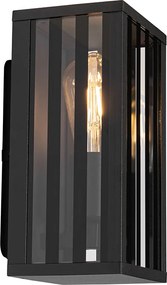 Moderne buiten wandlamp zwart 26 cm IP44 - Dijon