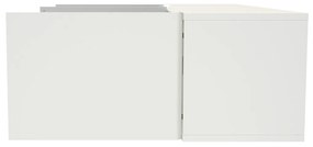 Zwevend Tv-meubel Wit 146 Cm - 146x35.5x35cm.
