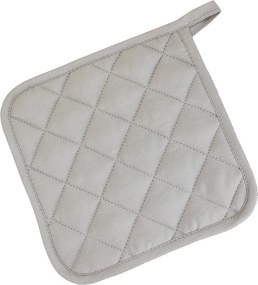 10-delig SET - Pannenlappen 20x20cm - handige ophanglus - grijs