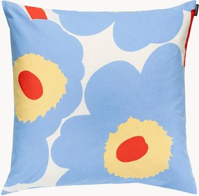 Katoenen kussenhoes Unikko met bloemenprint