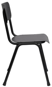 Zuiver Back To School Outdoor Tuinstoel Stapelbaar Aluminium Zwart