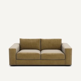 Compacte bank 3-zit in fluweel, Skander