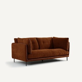 2-zits bank, chenille fluweel, Botero