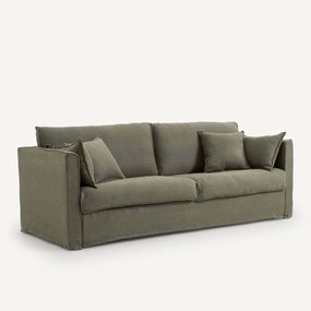 Bankhoes in dik stonewashed linnen, Camille