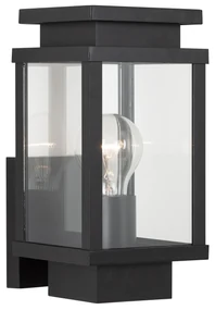 Boston Muurlamp Zwart met Lichtsensor LED