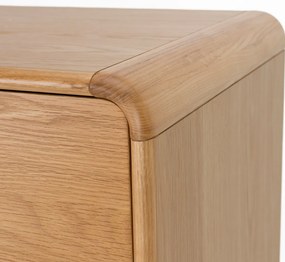 Zuiver Rise Natural Design Ladenkast Gebogen Eikenhout - 40x45x112cm.