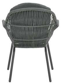 Garden Impressions Yima tuinset 6-delig licht grijs - Tulli tuintafel bruin Ø148 cm