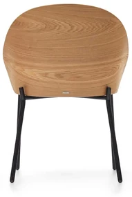 Kave Home Eamy Eetkamerstoel Met Houten Rugleuning Naturel