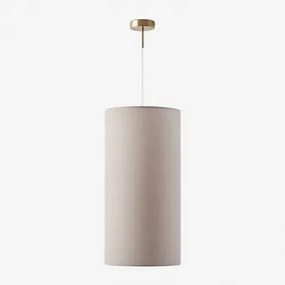 Arlina Stoffen Hanglamp Plafondlamp Goud - Transparant & Licht Taupe Grijs Ø30 Cm - ↑60 Cm Arlina - Sklum