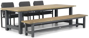 Tuinset 6 personen 260 cm Aluminium Grijs Santika Furniture Santika
